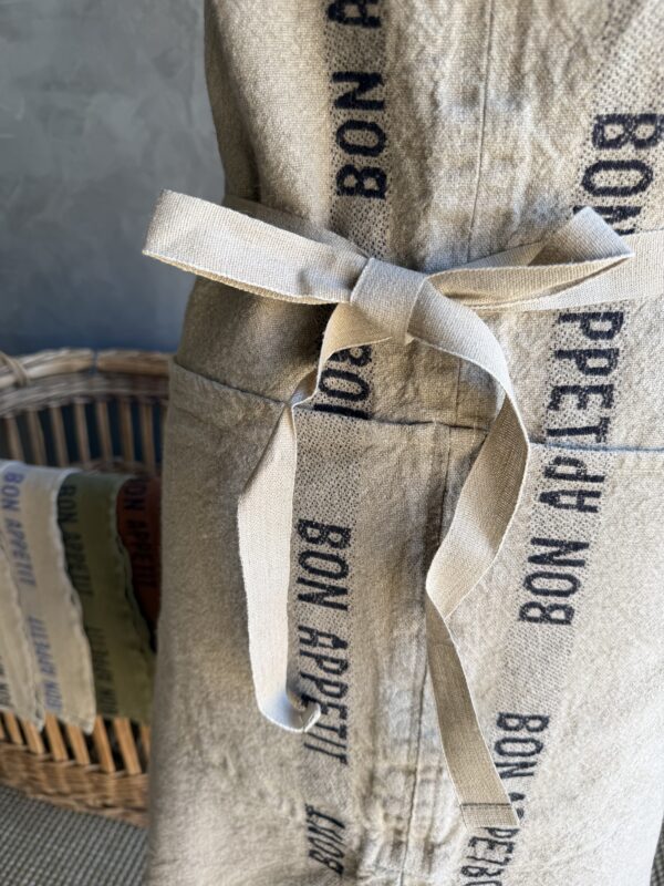 Apron Linen - Flax Noir