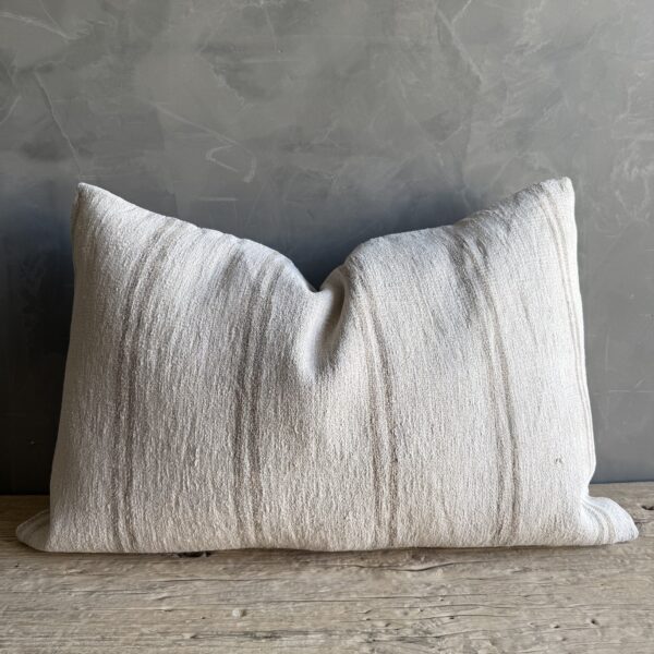 Vintage Rug Pillow with Original Seams