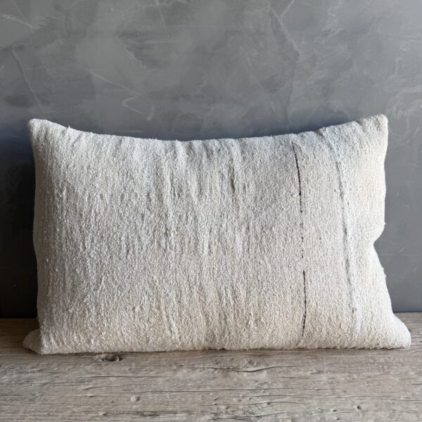 Vintage Rug Pillow with Original Seams