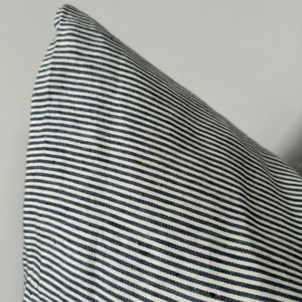 Workshop Stripe Pillow Cover -Blue