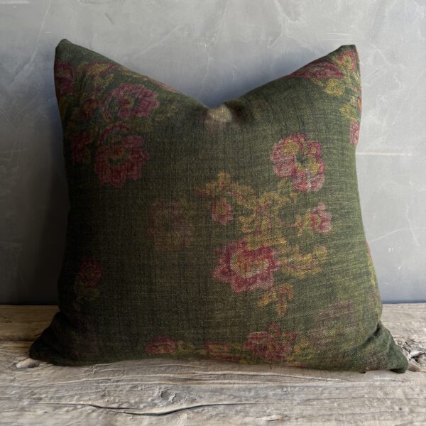 Gracie Floral Pillow in 100% Linen