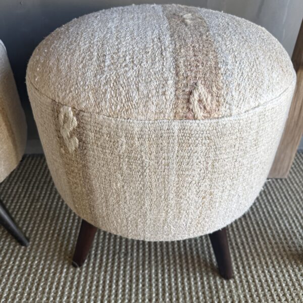 Pair of Turkish Rug Ottomans-VIN-D