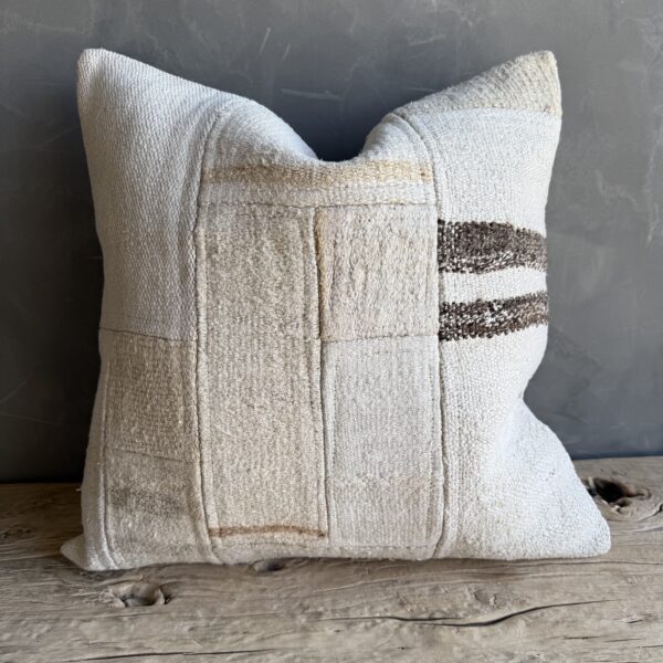 Vintage Turkish Rug Pillow - P
