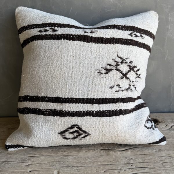 Vintage Turkish Rug Pillow - S