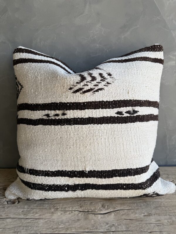 Vintage Turkish Rug Pillow - T