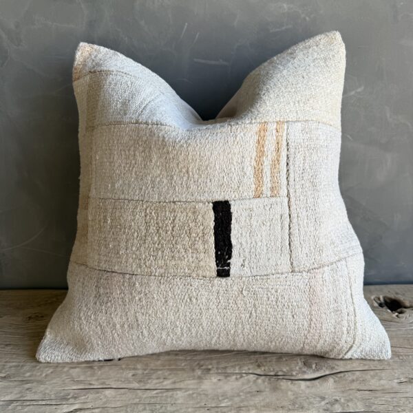 Vintage Turkish Rug Pillow - W