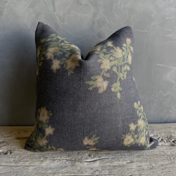 MDV Wabi Sabi French Linen Roses Accent Pillow - Ocr