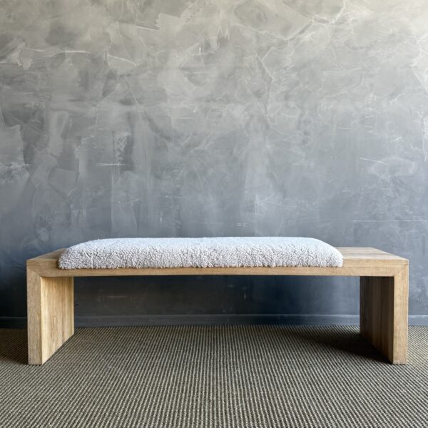 Casi White Oak Bench 58" - Off Center