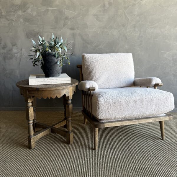 Frances Chair Sheepskin - Montana Brown