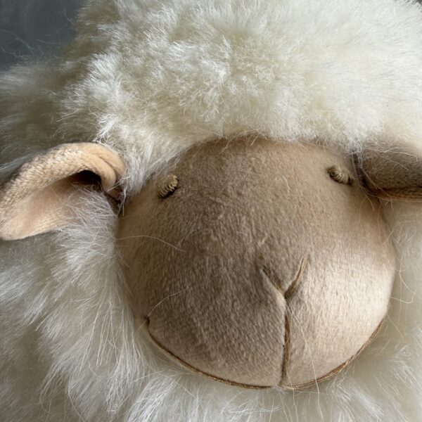Genuine Sheepskin Pillow with Face 10" Round