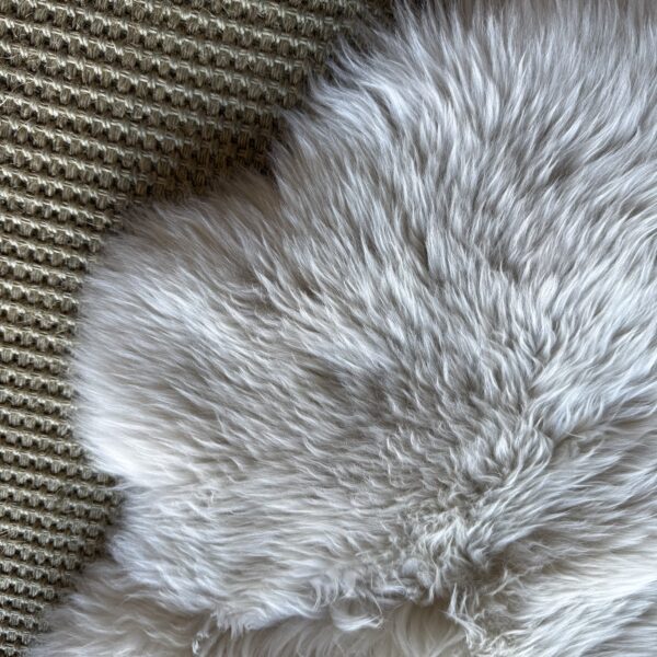 Genuine Sheepskin Hide 2 x 3 Feet in White