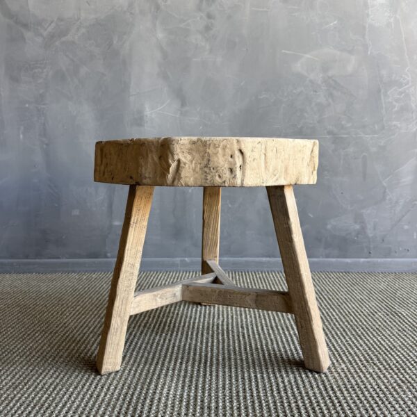 Vintage Chop Block Table #A99