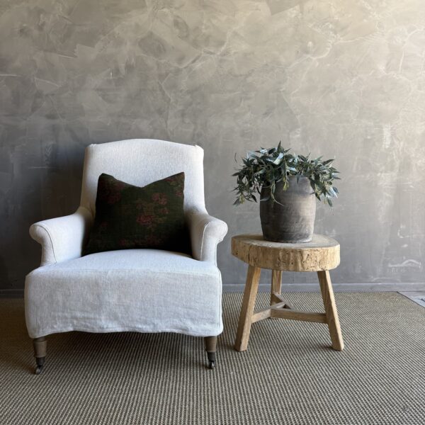 Vintage Chop Block Table #A99