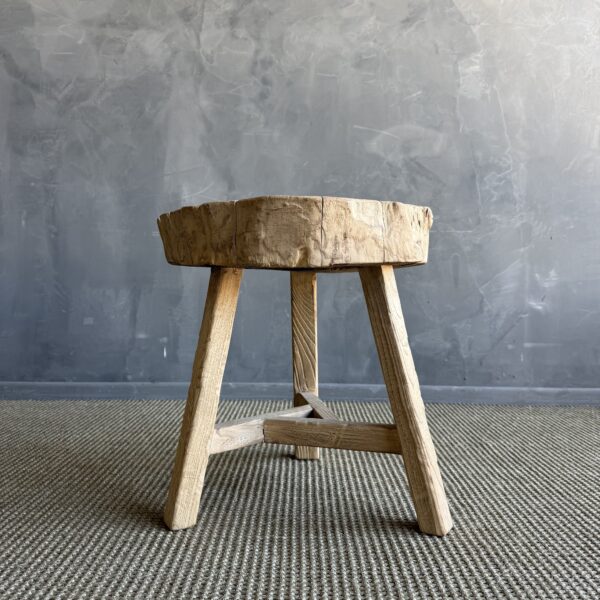 Vintage Chop Block Table  #C11