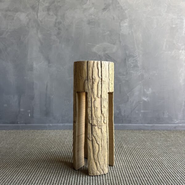 Kona Elm Wood Stump Side Table #B89