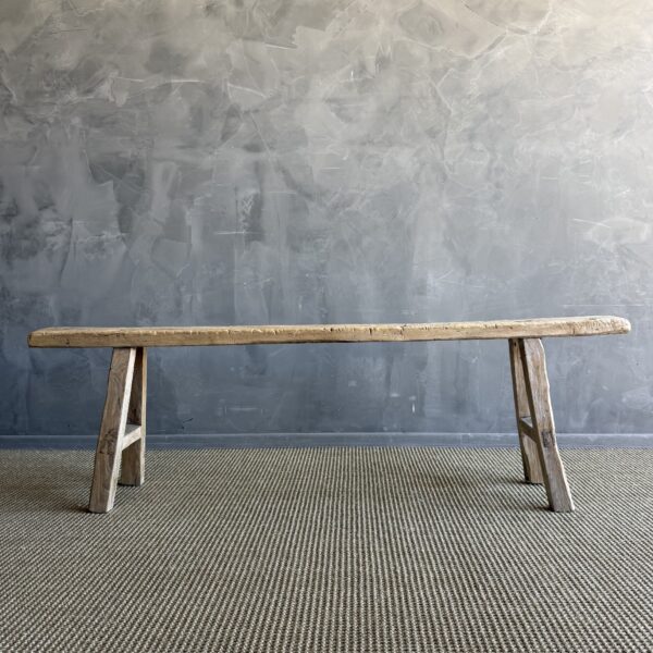 Elm Wood Skinny Bench #A32