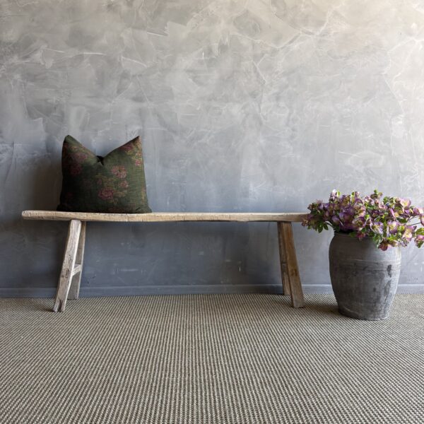 Elm Wood Skinny Bench #A32