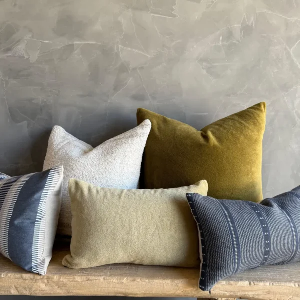 Zak + Fox Moso Wool Pillows-Gold