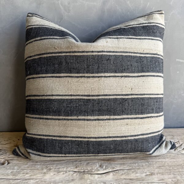 Vintage Turkish Rug Hemp Pillow