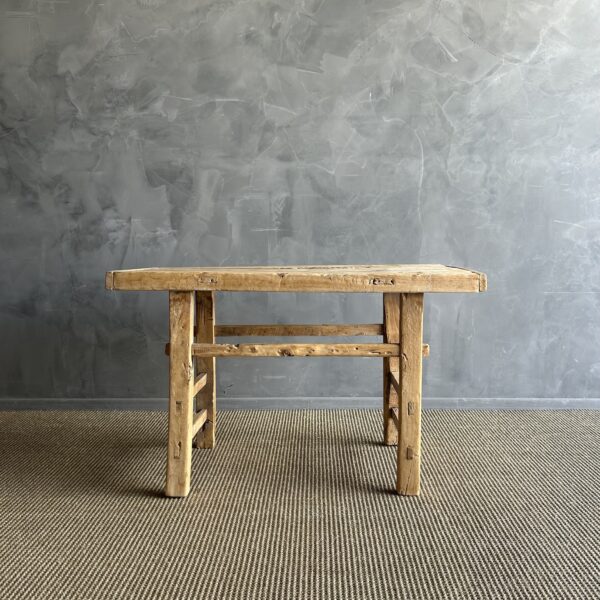 Vintage Elm Wood Coffee Table #61500