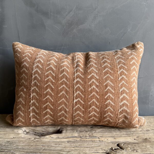 Vintage Mali Cloth Textile Lumbar Pillow