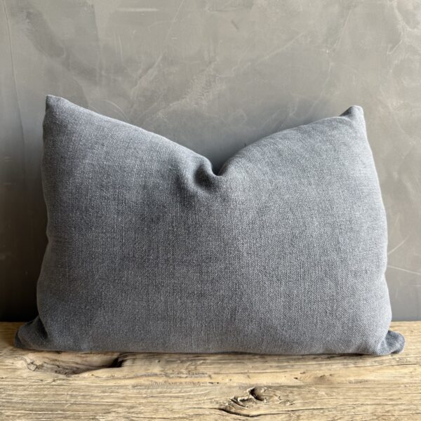 Stone Washed Linen Lumbar Pillow 15" x 22"