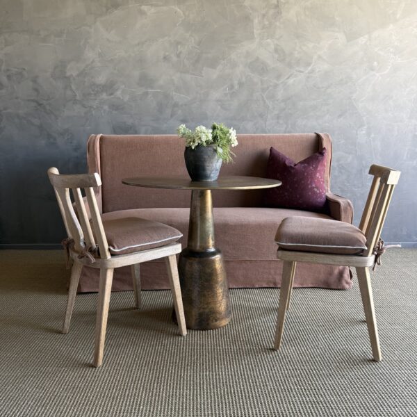 Brussels Slip Covered Settee - Havane