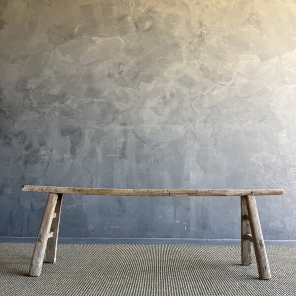 Elm Wood Skinny Bench #C10