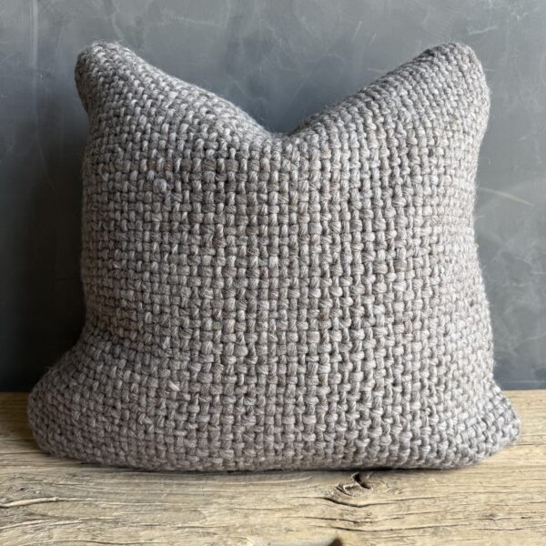 Amari Wool Pillow - Dark Gray