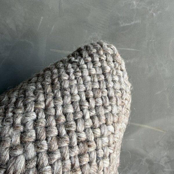 Amari Wool Pillow - Dark Gray