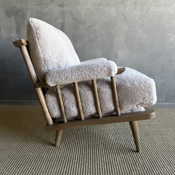 Frances Sheepskin Chair - Montana Brown