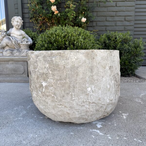 Antique Limestone Trough 5726A 26"Dia