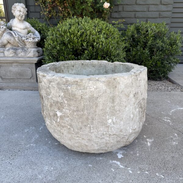 Antique Limestone Trough 5726A 26"Dia