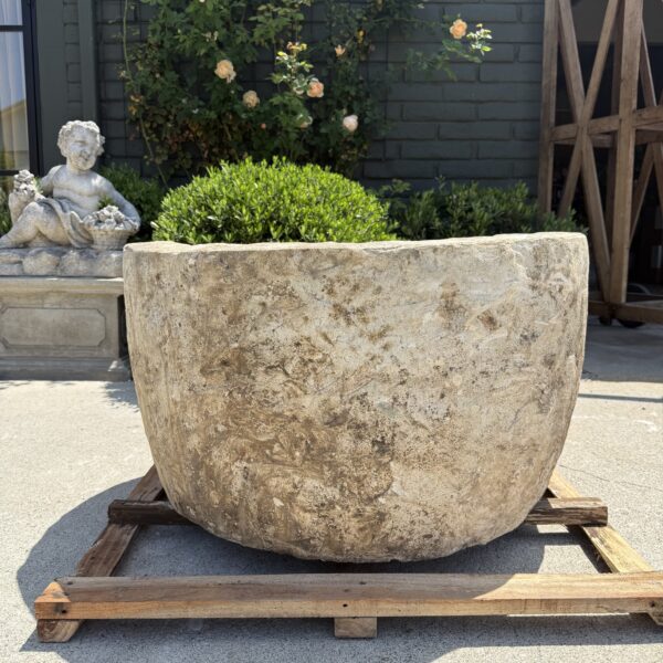 Antique Limestone Trough 51126A 31" Dia