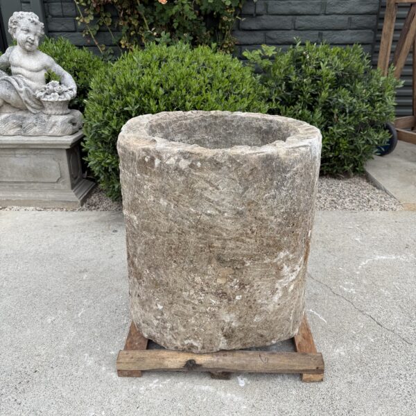 Antique Limestone Trough 51226D 21" Dia