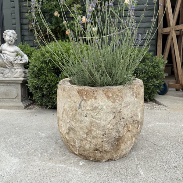 Antique Limestone Trough 51226L 20" Dia