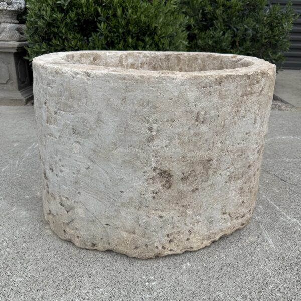 Antique Limestone Trough 51626I 24" Dia