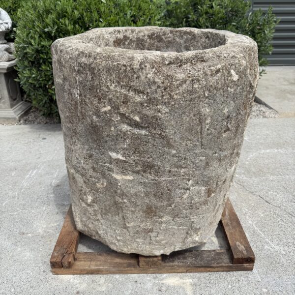 Antique Limestone Trough 51626k 22" Dia