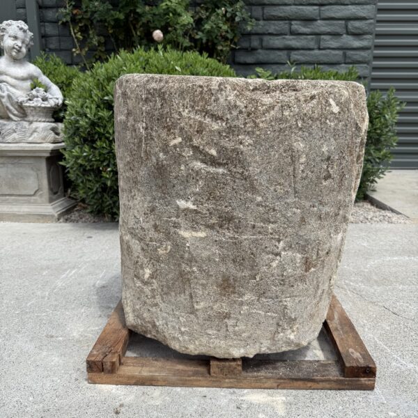 Antique Limestone Trough 51626k 22" Dia