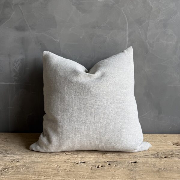 Otis Belgian Snow Linen Pillow