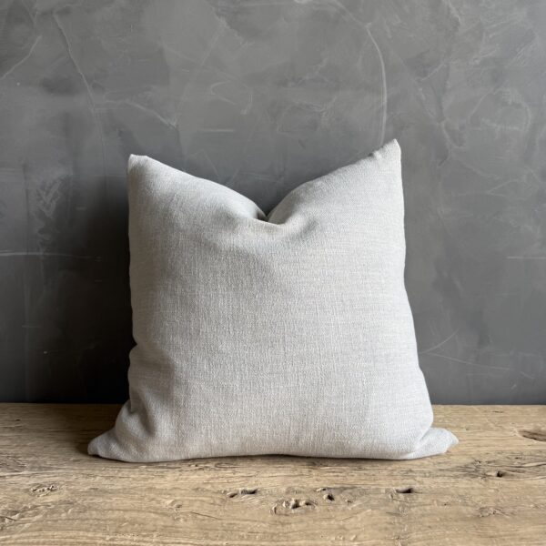 Otis Belgian Snow Linen Pillow