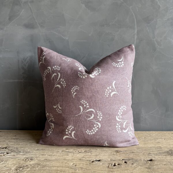 Carolina Irving Mimosa Viola Pillow with Brass Zipper