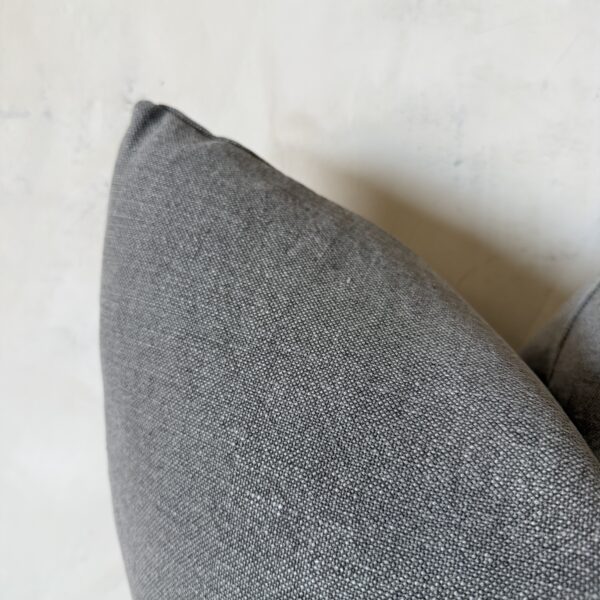 100% Stone Washed Linen Pillow -Khaki