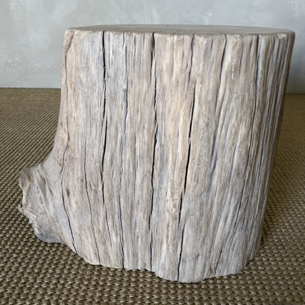 Vintage Elm Wood Stump Table 52926F