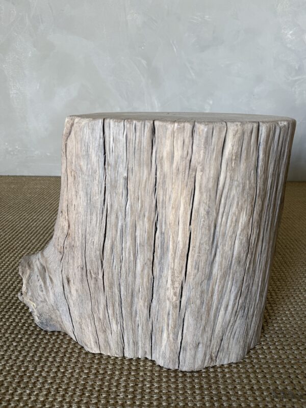 Vintage Elm Wood Stump Table 52926F