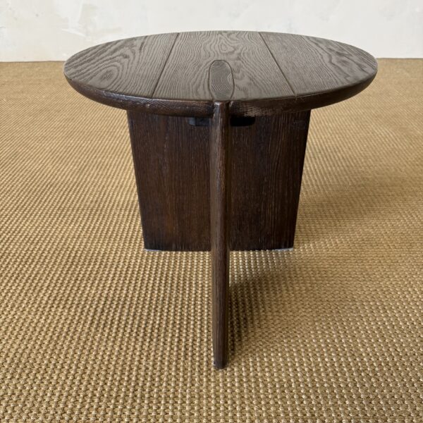 Reclaimed Elm Side Table - Walnut Finish