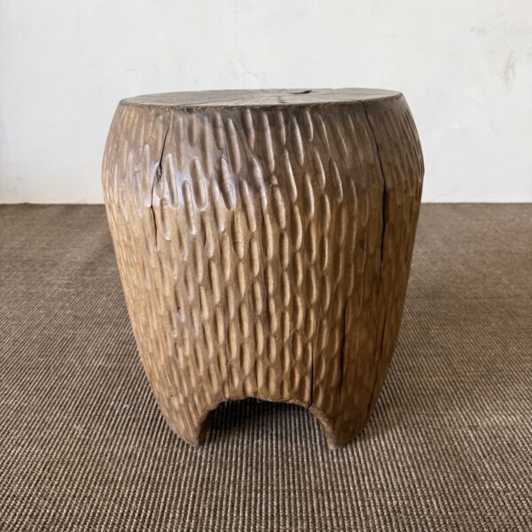 Reclaimed Walnut Side Table or Stump 18"
