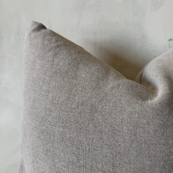 100% Stone Washed Linen Pillow - Pecan