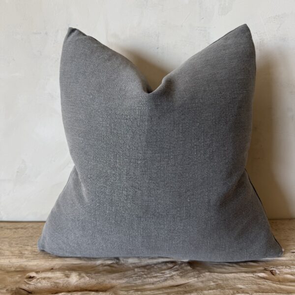 100% Stone Washed Linen Pillow -Khaki