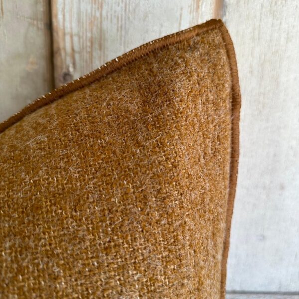 Bouclette French Wool Accent Pillow-Havane